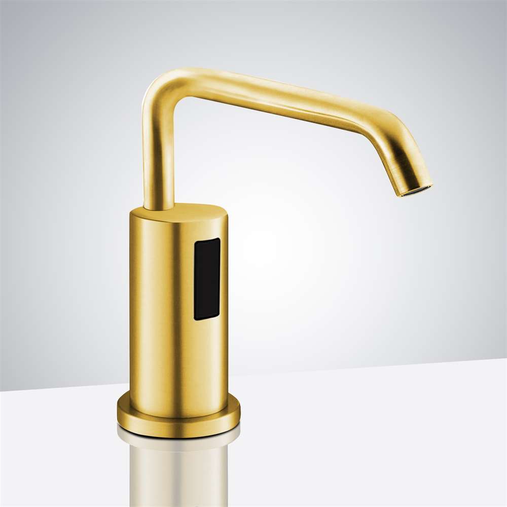 BathSelect Gold Agra Automatic Sensor Deck Mounted Commercial Liquid Foam Soap Dispenser